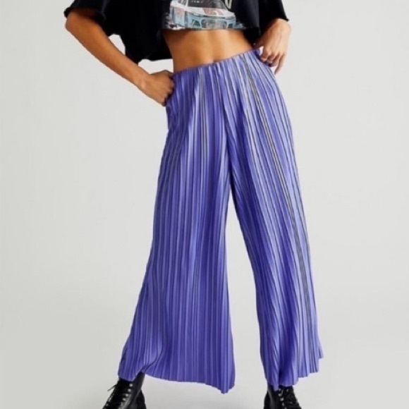 Free People Pants - Free People Winona Pleated Flare Pants NEW
